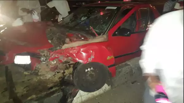 Photos Of Ghastly Motor Accident At Wuse Junction In Abuja